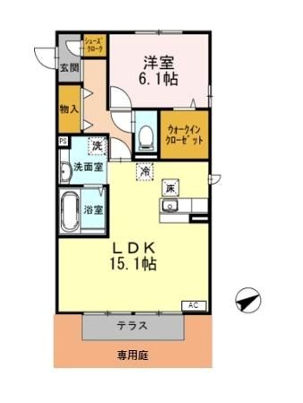 アルシオーネコート　A 間取り