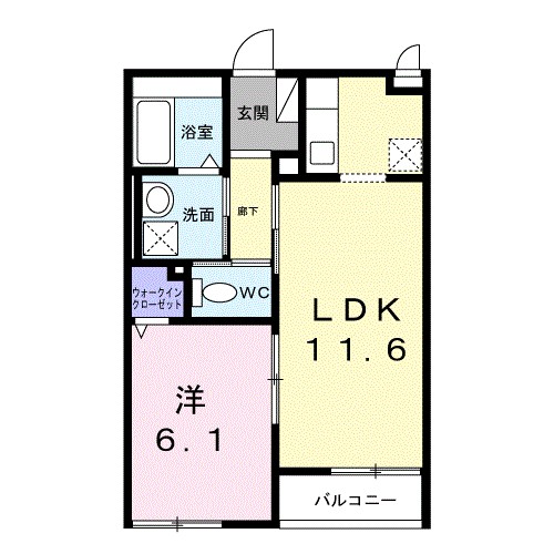 アドシールＫＯＳＵＧＥ 間取り