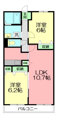 コンフォールいずみ中央 間取り
