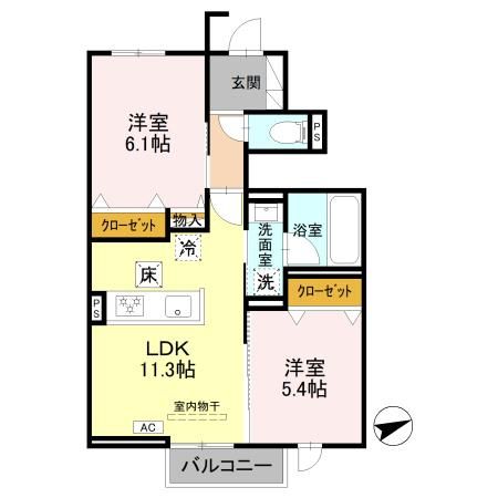 グローリー栄 間取り