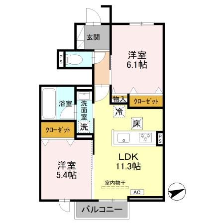 グローリー栄 間取り