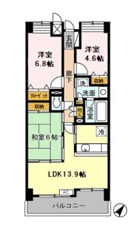 ベルシャイン厚木 間取り