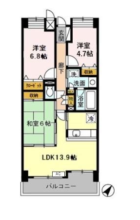 ベルシャイン厚木 間取り