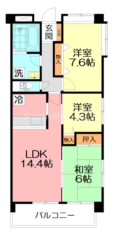 ベルシャイン厚木 間取り