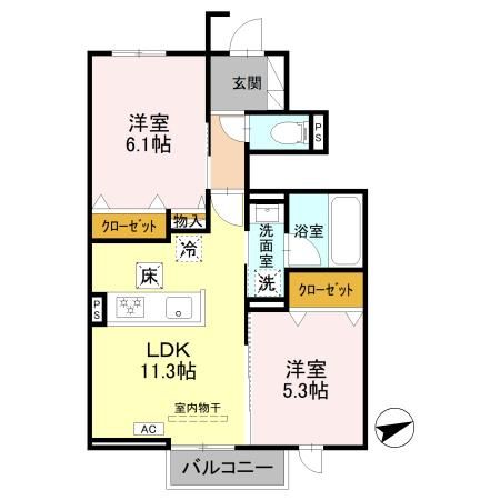グローリー栄 間取り