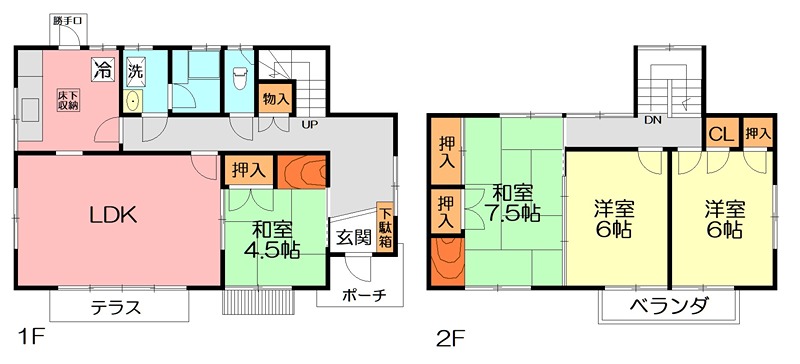 月京貸家 間取り