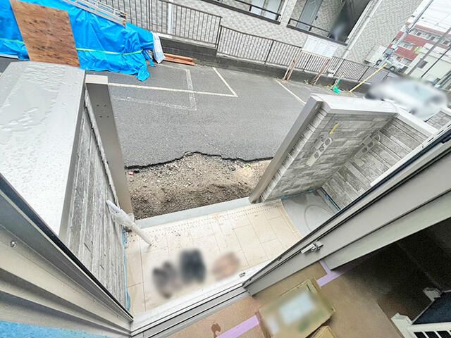 神奈川県厚木市愛甲４丁目 ベランダ