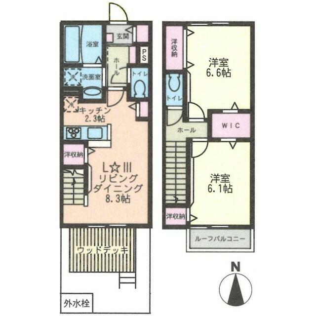 Ｌａｃｉｎｅ　ｌｅｃｏｌｔｏ　高座渋谷 間取り