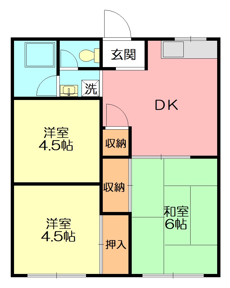 コーポ宮川 間取り