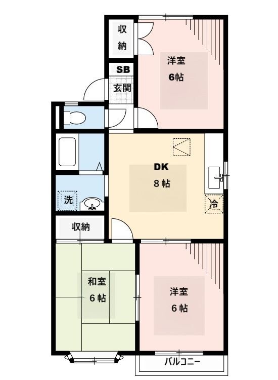 クレスト藤沢参番館 間取り