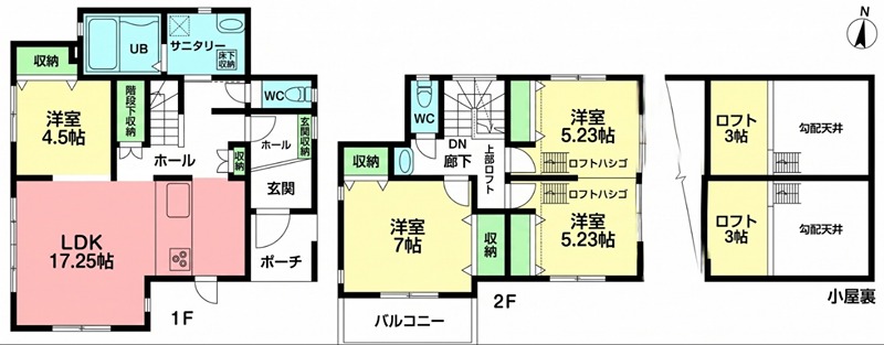 国府津貸家 間取り