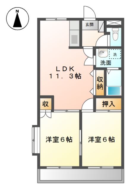 湘南アクシスⅡ 間取り