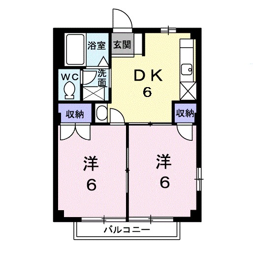サンハイツ渡辺Ｃの物件画像2
