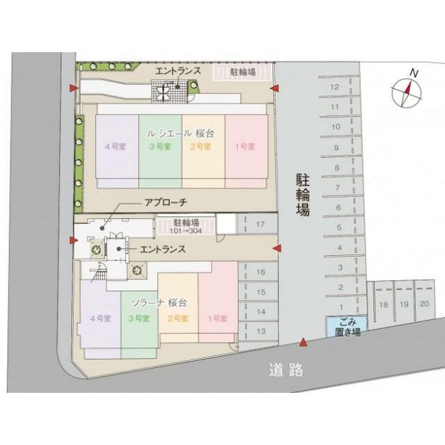 ソラーナ桜台 駐車場