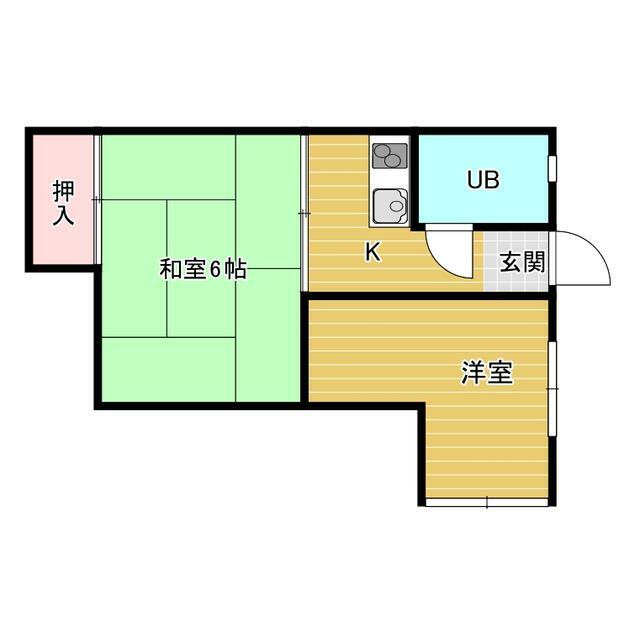 大町コーポ３の物件画像2