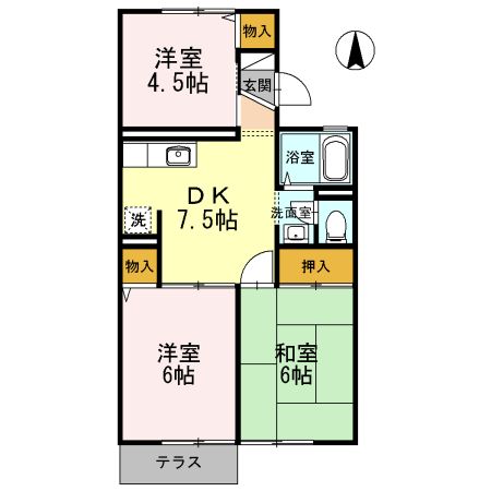 ハイツひまわり 間取り