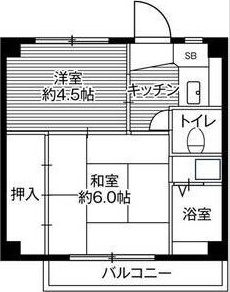 ビレッジハウス亀井野4号棟の写真2