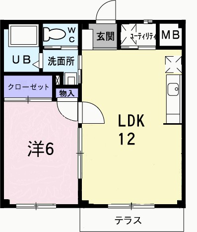 ロマニー高柳　Ⅱ 間取り