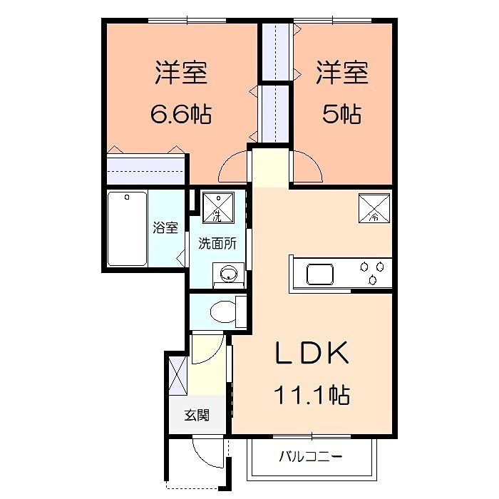 ノワパインA 間取り