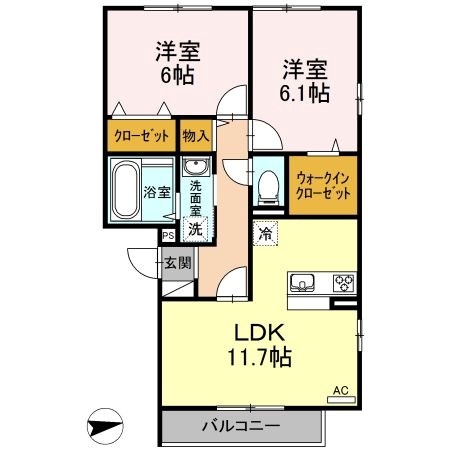 プラセールⅡの物件画像2