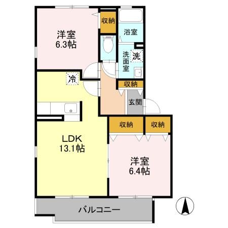 アベニュー湘南ⅡⅢ　Ⅲの物件画像2