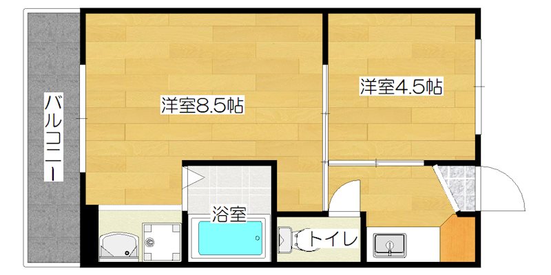 ヴィラナリー切川 間取り図