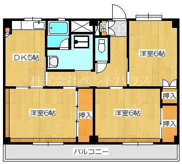 ヴィラナリー月岡 間取り図