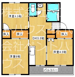 ヴィラナリー安八Ⅱ 間取り図