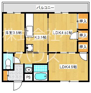 ヴィラナリー観音寺 間取り図