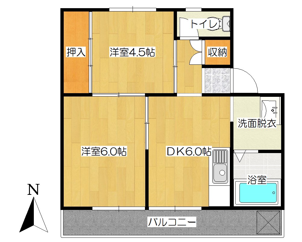 ヴィラナリー中間第一 間取り図