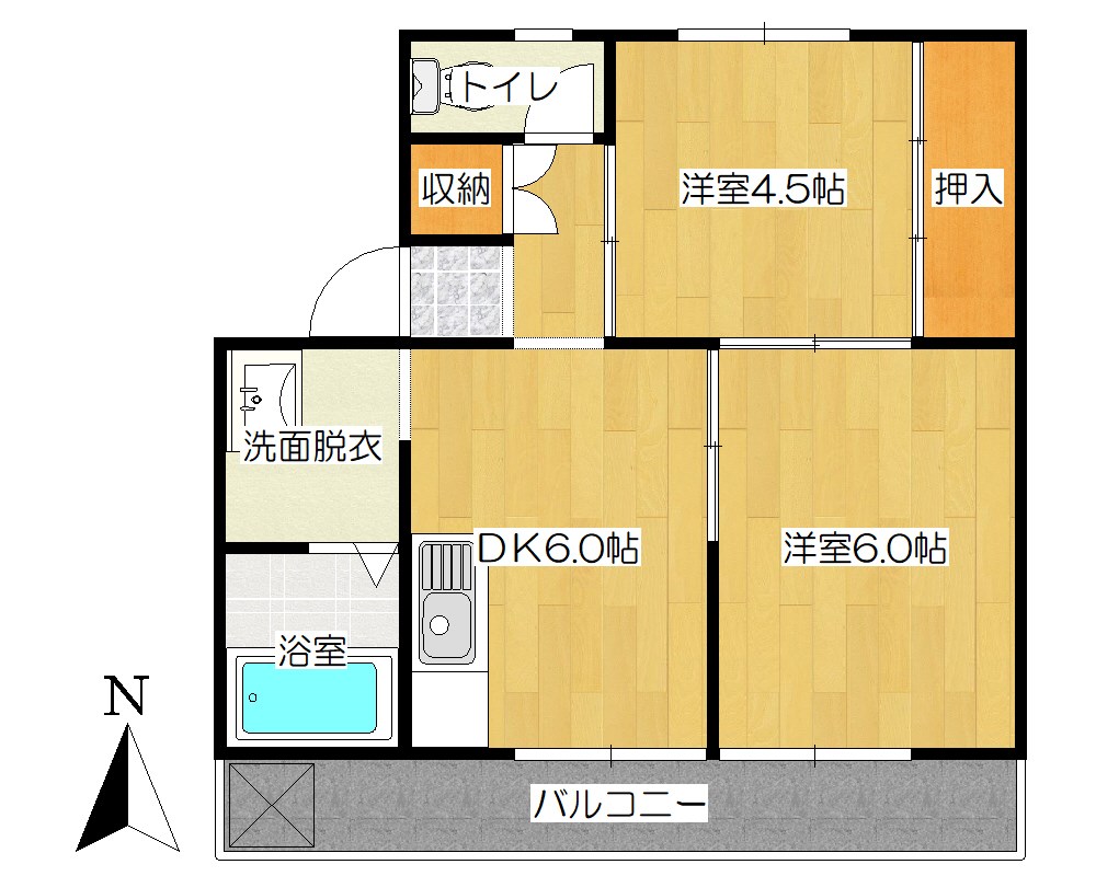 ヴィラナリー中間第一 間取り図