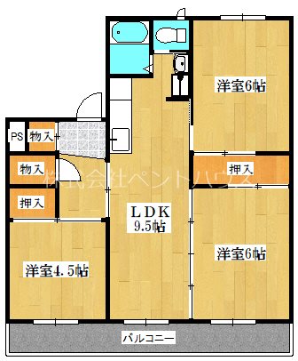 ヴィラナリー芦別 間取り図