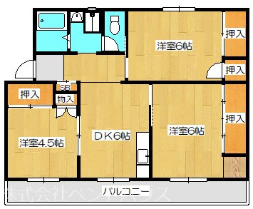 ヴィラナリー安八 間取り図