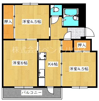 ヴィラナリー三原 間取り図