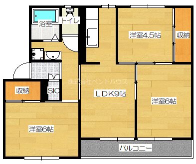 ヴィラナリー屋島Ⅱ 間取り図