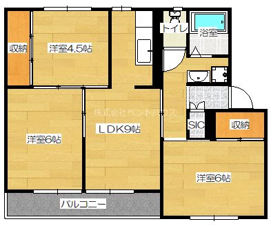 ヴィラナリー屋島Ⅱ 間取り図