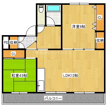 ヴィラナリー英田 間取り図
