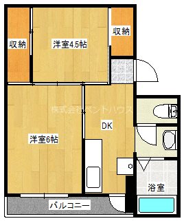ヴィラナリー築出 間取り図