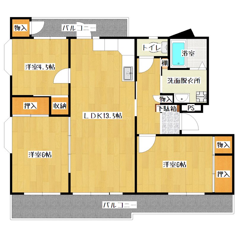 ヴィラナリー小倉南 間取り図