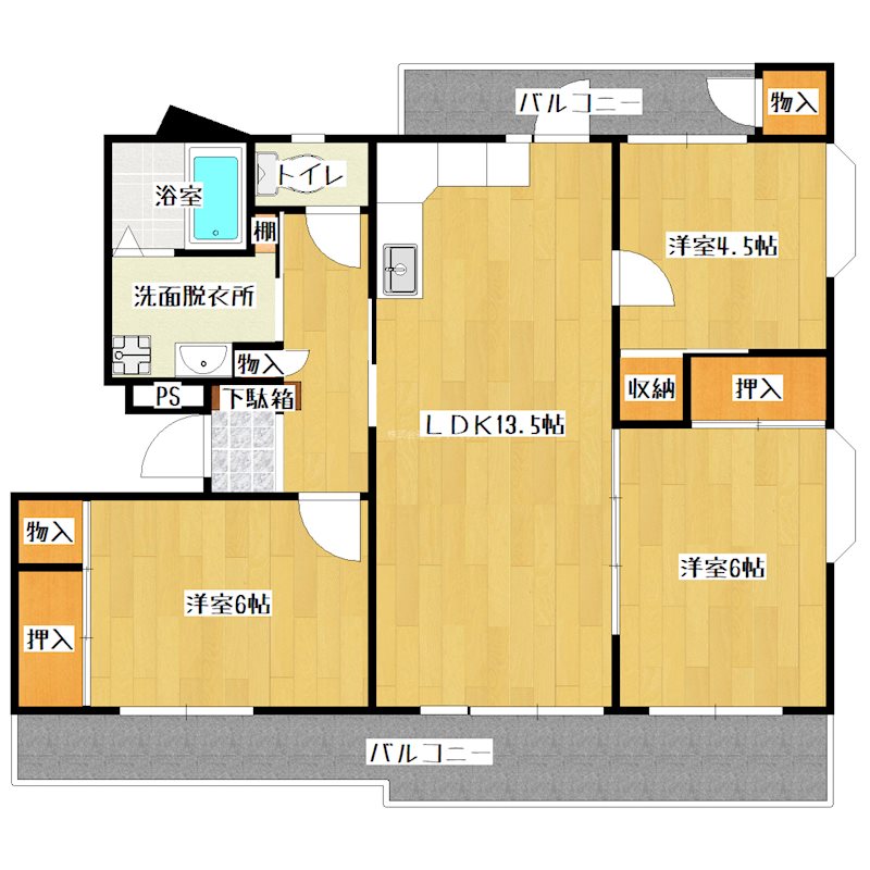 ヴィラナリー小倉南 間取り図