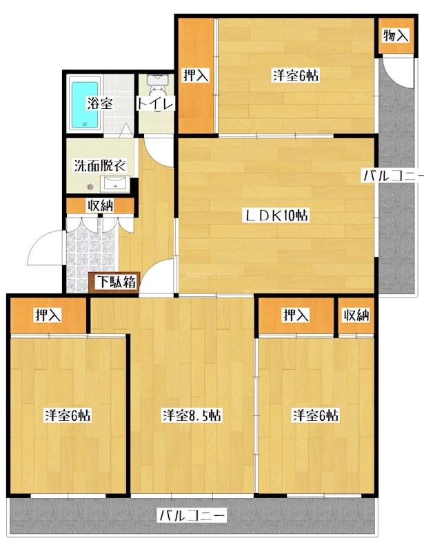 ヴィラナリー小倉南 間取り図