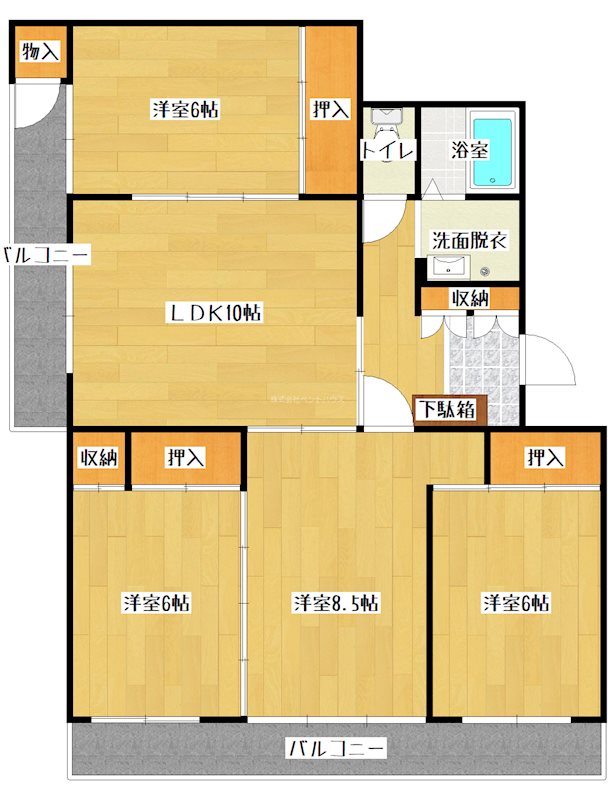ヴィラナリー小倉南 間取り図
