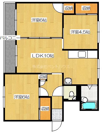 ヴィラナリー旭川 間取り図