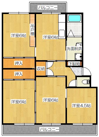 ヴィラナリー三条Ⅱ 間取り図