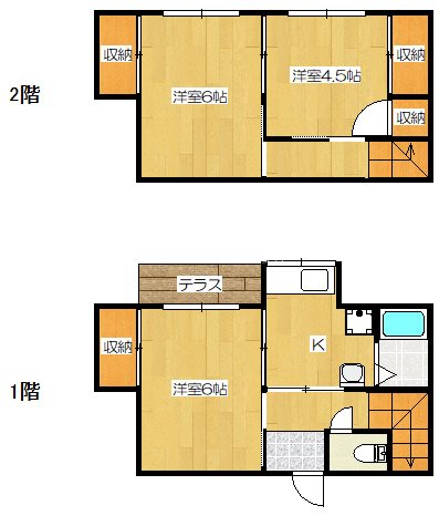 ヴィラナリー米原 間取り図