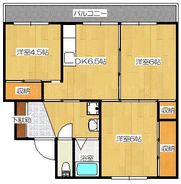 ヴィラナリー新山 間取り図