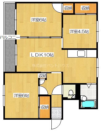 ヴィラナリー旭川 間取り図
