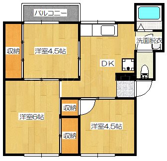 ヴィラナリー新発田Ⅱ 間取り図