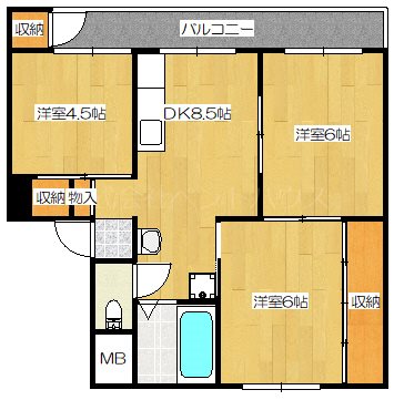 ヴィラナリー上越Ⅱ 間取り図