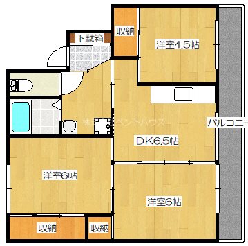 ヴィラナリー御所 間取り図